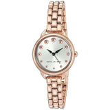 Marc Jacobs Betty White Dial Rose Gold Steel Strap Watch for Women - MJ3496