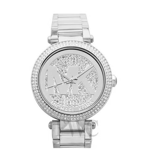Michael Kors Parker Silver Dial Silver Steel Strap Watch for Women - MK5925