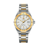 Tag Heuer Aquaracer Automatic White Dial Two Tone Steel Strap Watch for Men - WAY2151.BD0912