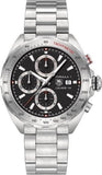 Tag Heuer Formula 1 Calibre 16 Automatic Chronograph Black Dial Silver Steel Strap Watch for Men - CAZ2010.BA0876