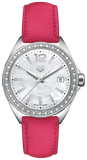 Tag Heuer Formula 1 Quartz Mother of Pearl Dial Pink Leather Strap Watch for Women - WBJ131A.FC8252
