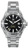 Tag Heuer Aquaracer Automatic Black Dial Silver Steel Strap Watch for Men - WAY2010.BA0927