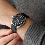 Tag Heuer Aquaracer Quartz Black Dial Black Rubber Strap Watch for Men - WAY101A.FT6141