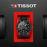Tissot Supersport Chrono Grey Dial Black Nylon Strap Watch For Men - T125.617.36.081.00