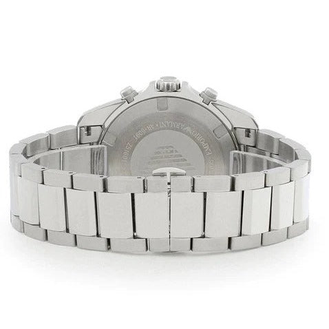 Emporio Armani Sportivo Chronograph Blue Dial Silver Steel Strap Watch For Men - AR6091