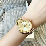 Michael Kors Norie Gold Dial Gold Steel Strap Watch for Women - MK3560