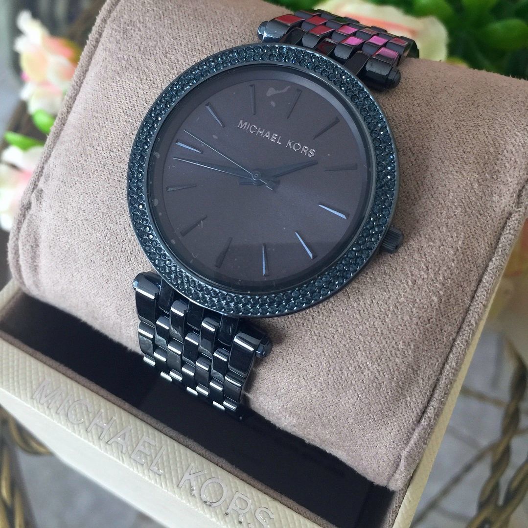 Michael Kors Darci Blue Dial Blue Steel Strap Watch for Women - MK3417