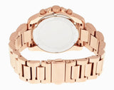 Michael Kors Brecken Chronograph Quartz Rose Gold Dial Rose Gold Steel Strap Watch For Women - MK6367