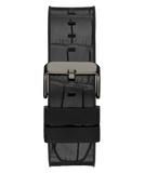 Guess Edge Chronograph Black Dial Black Leather Strap Watch For Men - GW0492G1