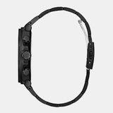 Guess Edge Chronograph Black Dial Black Steel Strap Watch For Men - GW0539G3