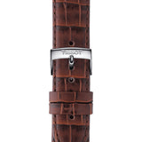 Tissot T Classic Everytime White Dial Brown Leather Strap Watch For Men - T109.410.16.033.00