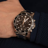Tissot Seastar 1000 Chronograph Black Dial Silver Steel Strap Watch For Men - T120.417.11.051.00