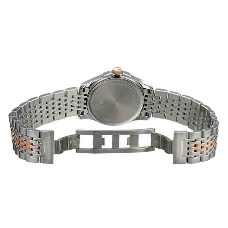 Gucci G Timeless Diamonds Mother of Pearl Dial Two Tone Mesh Bracelet Watch for Women - YA126513