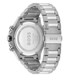 Hugo Boss Globetrotter Green Dial Silver Steel Strap Watch for Men - 1513930