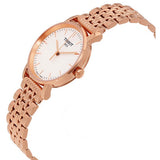 Tissot T Classic Everytime Small White Dial Rose Gold Mesh Bracelet Watch For Women - T109.210.33.031.00