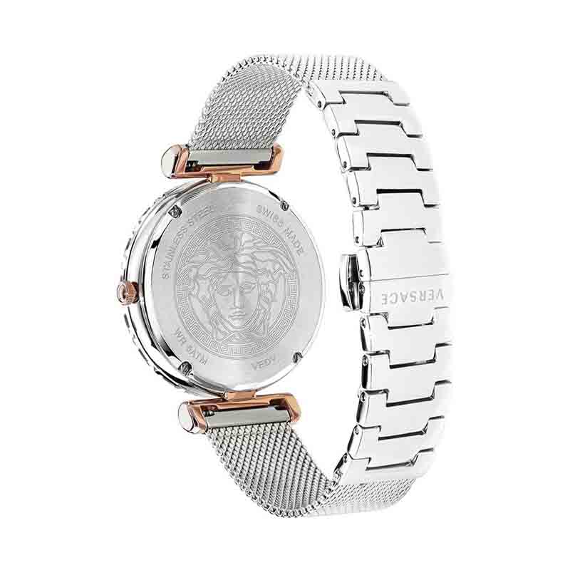 Versace Palazzo Empire Silver Dial Silver Mesh Bracelet Watch for Women - VEDV00419