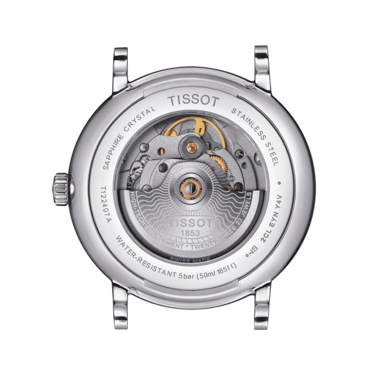 Tissot Carson Premium Powermatic 80 Blue Dial Blue Leather Strap Watch For Men - T122.407.16.043.00