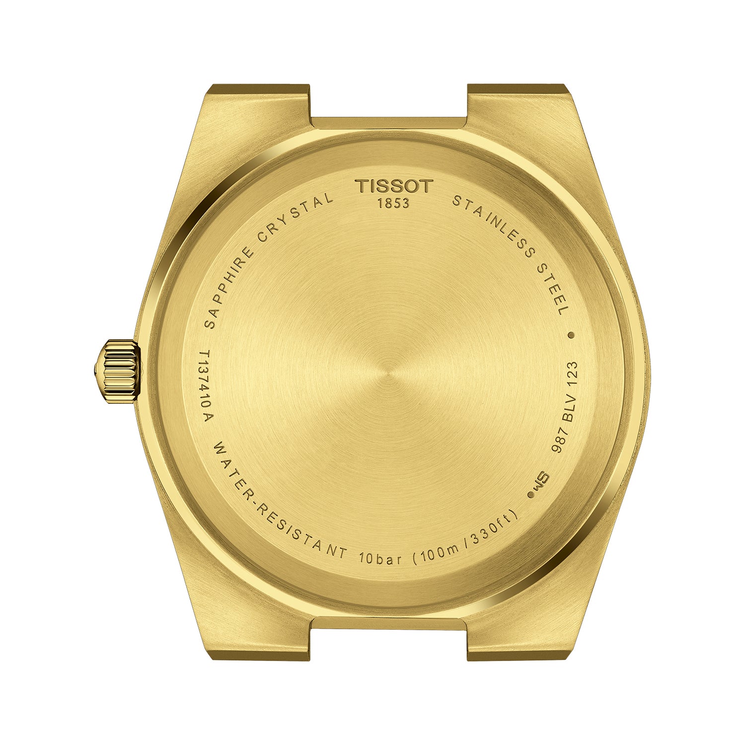 Tissot PRX Champagne Yellow Gold Dial Gold Steel Strap Watch for Men - T137.410.33.021.00