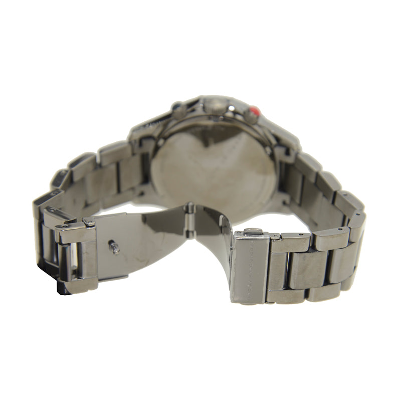 Marc Jacobs Rock Chronograph Silver Dial Silver Steel Strap Watch for Men - MBM5028