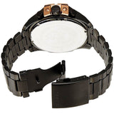 Diesel Mega Chief Chronograph Black Dial Black Steel Strap Watch For Men - DZ4309