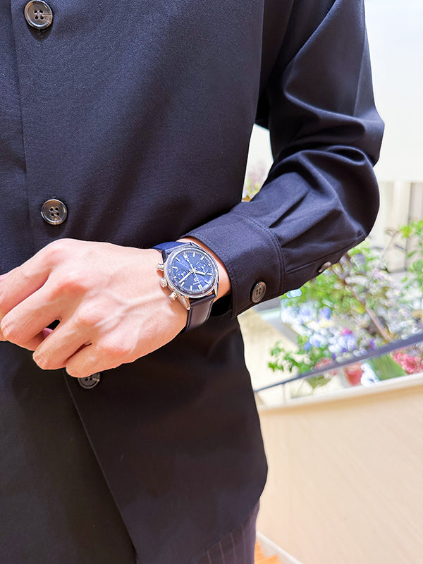 Tag Heuer Carrera Chronograph Blue Dial Blue Leather Strap Watch for Men - CBS2212.FC6535