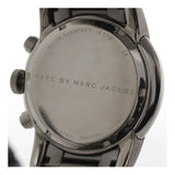 Marc Jacobs Larry Chronograph Black Dial Grey Steel Strap Watch for Men - MBM5051