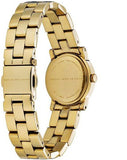 Marc Jacobs Mini Amy White Dial Gold Steel Strap Watch for Women - MBM3057