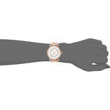 Marc Jacobs Roxy White Dial Rose Gold Steel Strap Watch for Women - MJ3523
