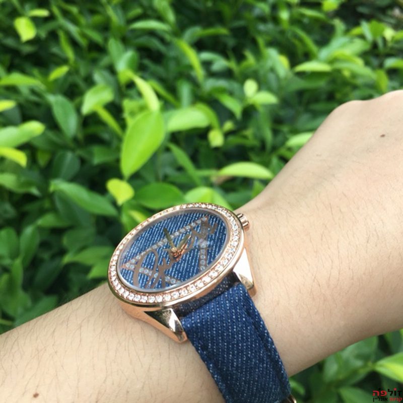 Guess Little Flirt Quartz Blue Dial Blue Leather Strap Watch For Women - W0456L6