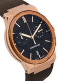 Salvatore Ferragamo Sapphire Chrono Brown Dial Brown Rubber Strap Watch for Men - SFME01023