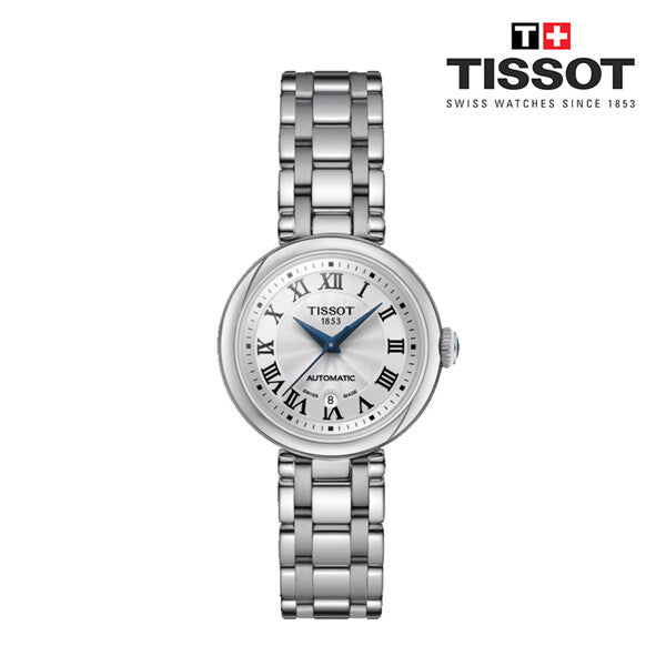 Tissot Bellissima Automatic Silver Dial Silver Steel Strap Watch For Women - T126.207.11.013.00