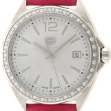 Tag Heuer Formula 1 Quartz Mother of Pearl Dial Pink Leather Strap Watch for Women - WBJ131A.FC8252