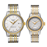 Tissot Carson Automatic Silver Dial Two Tone Steel Strap Watch For Women - T085.207.22.011.00