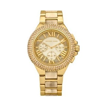 Michael Kors Camille Gold Dial Gold Steel Strap Watch for Women - MK5902