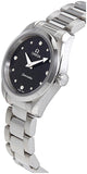 Omega Seamaster Aqua Terra Quartz Diamond Black Dial Silver Steel Strap Watch for Women - 220.10.28.60.51.001