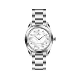 Omega Seamaster Aqua Terra Quartz Diamonds Mother of Pearl Dial Silver Steel Strap Watch for Women - 220.10.28.60.55.001