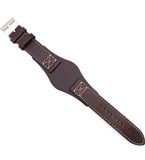 Fossil Nate Chronograph Blue Dial Brown Leather Strap Watch for Men - JR1505