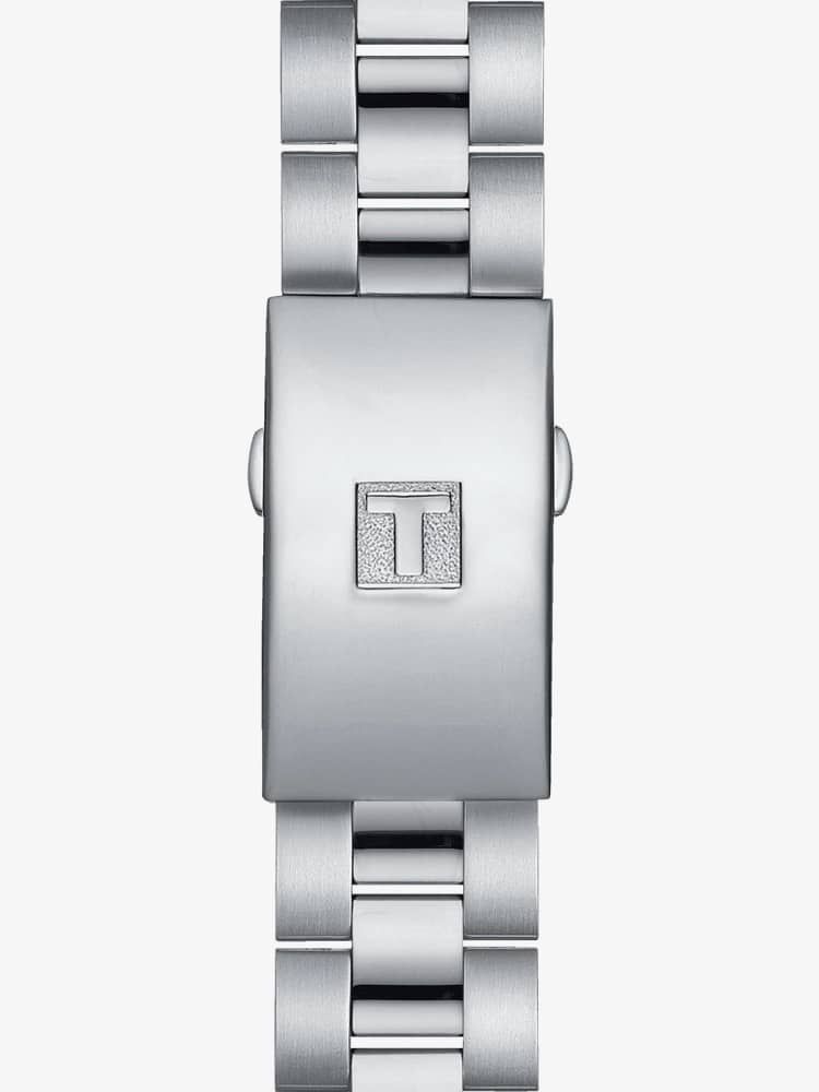 Tissot PR 100 Sport Chic Chronograph Diamonds Blue Dial Silver Steel Strap Watch for Women - T101.917.11.046.00