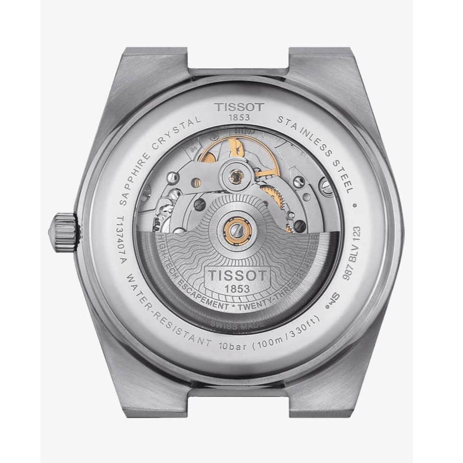 Tissot PRX Powermatic 80 Blue Dial Blue Leather Strap Watch for Men - T137.407.16.041.00