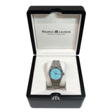 Maurice Lacroix Aikon Automatic Limited Summer Edition Blue Dial Silver Steel Strap Watch For Men - AI6008-SS00F-431-1