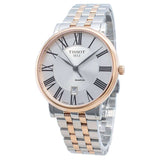 Tissot Carson Premium Powermatic 80 Silver Dial Two Tone Steel Strap Watch For Men - T122.407.22.033.00