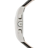 Emporio Armani Valente Chronograph Black Dial Black Leather Strap Watch For Men - AR1633