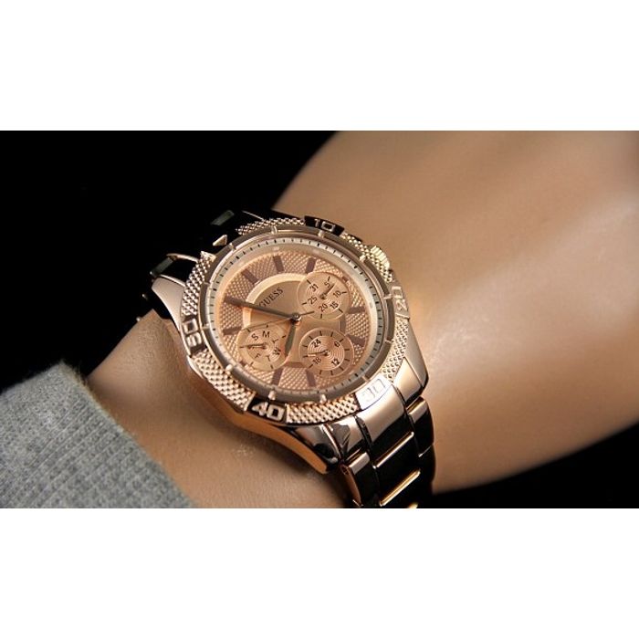 Guess Phantom Mini Rose Gold Dial Rose Gold Steel Strap Watch for Women - W0235L3