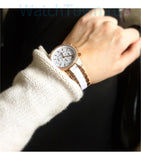 Michael Kors Ritz White Dial Two Tone Steel Strap Watch for Women - MK6324