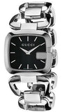 Gucci G Gucci Black Dial Silver Steel Strap Watch For Women - YA125407