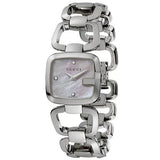 Gucci G Gucci Diamonds Mother of Pearl Dial Silver Steel Strap Watch For Women - YA125502