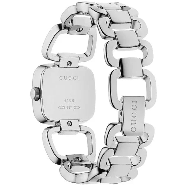 Gucci G Gucci Diamonds Mother of Pearl Dial Silver Steel Strap Watch For Women - YA125502