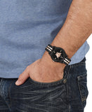 Versace Palazzo Empire Black Dial Two Tone Steel Strap Watch for Men - VERD00618