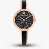 Swarovski Crystalline Delight Black Dial Two Tone Steel Strap Watch for Women - 5580530