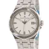 Maurice Lacroix Aikon Date White Dial Silver Steel Strap Watch for Men - AI1008-SS002-131-1